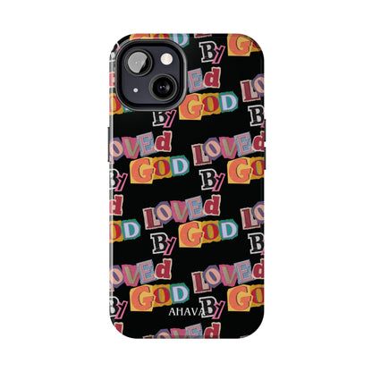 "Loved by God" Black Phone Case