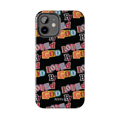 "Loved by God" Black Phone Case