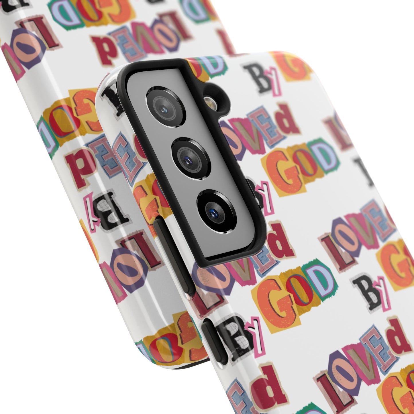 "Loved by God" white Phone Case