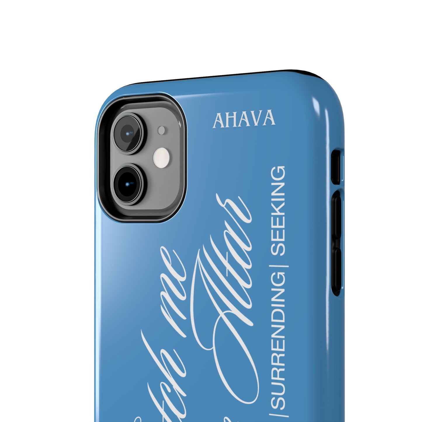 "Catch Me at the Altar" Light Blue Phone Case