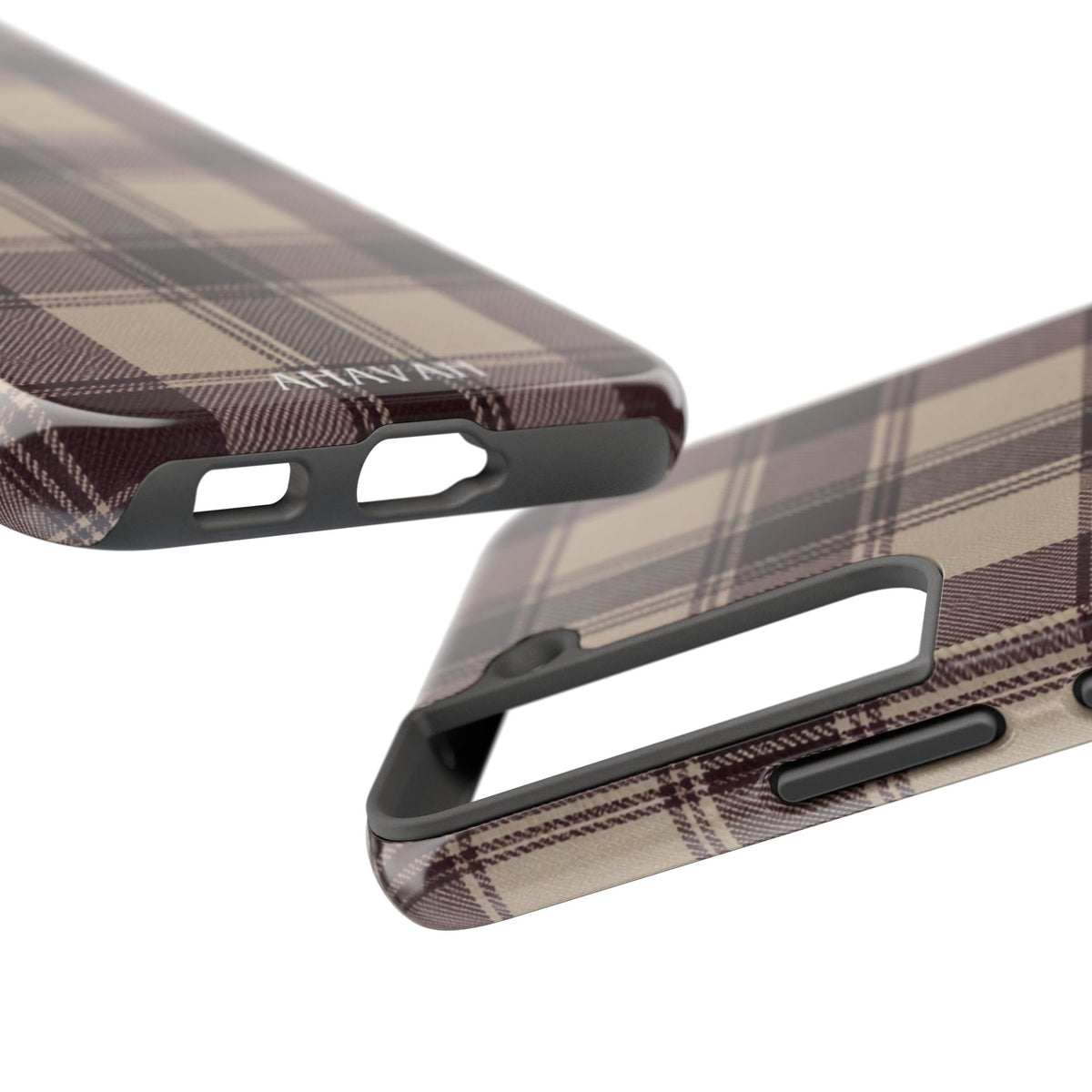 Abba’s Embrace | Warm Teddy Plaid Phone Case