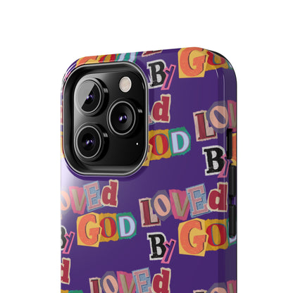 "Loved by God" Purple Phone Case