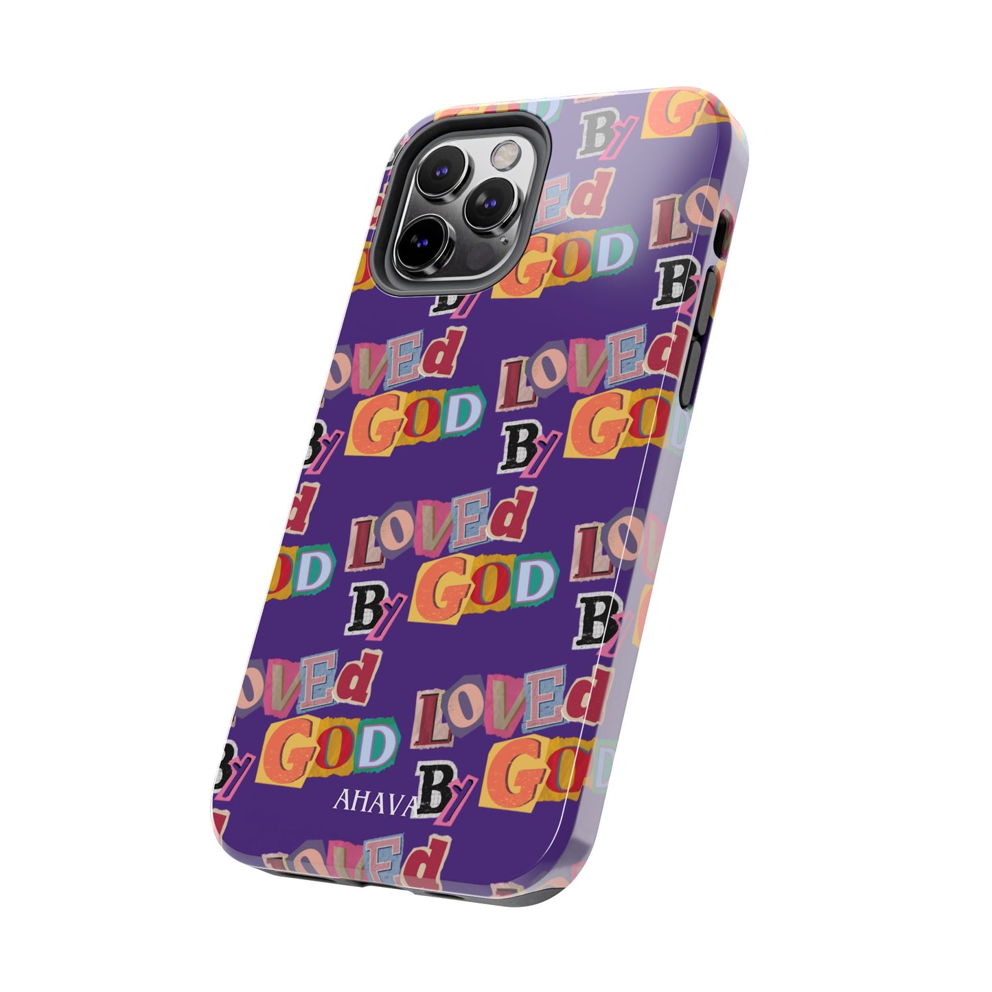 "Loved by God" Purple Phone Case