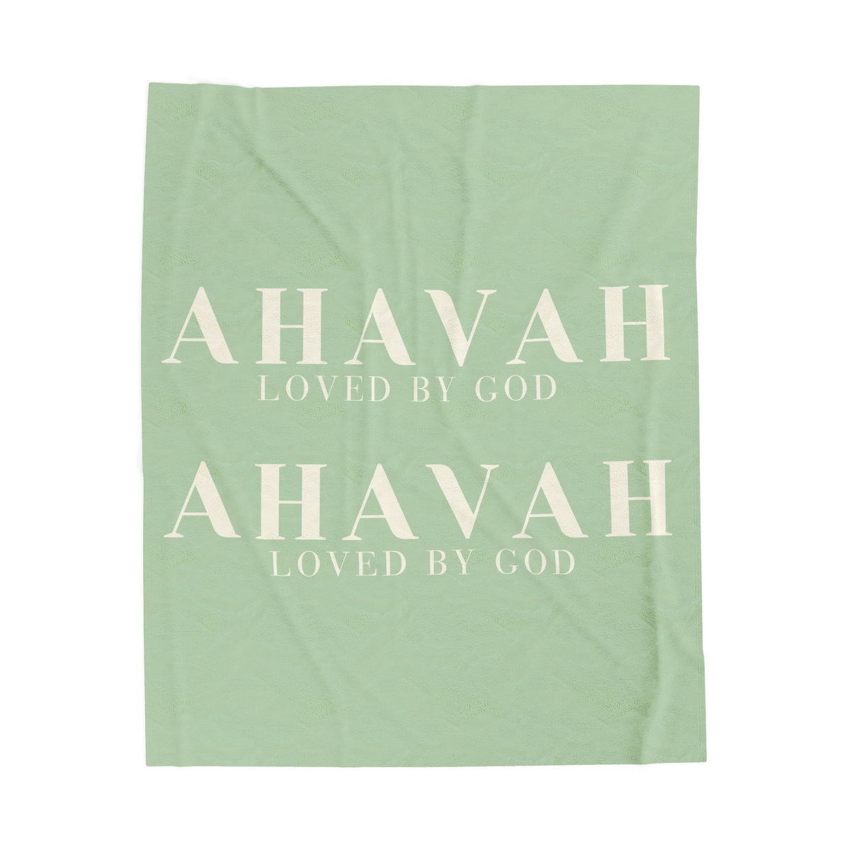 Ahavah Signature Blanket – Muted Sage