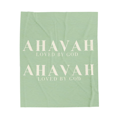 Ahavah Signature Blanket – Muted Sage