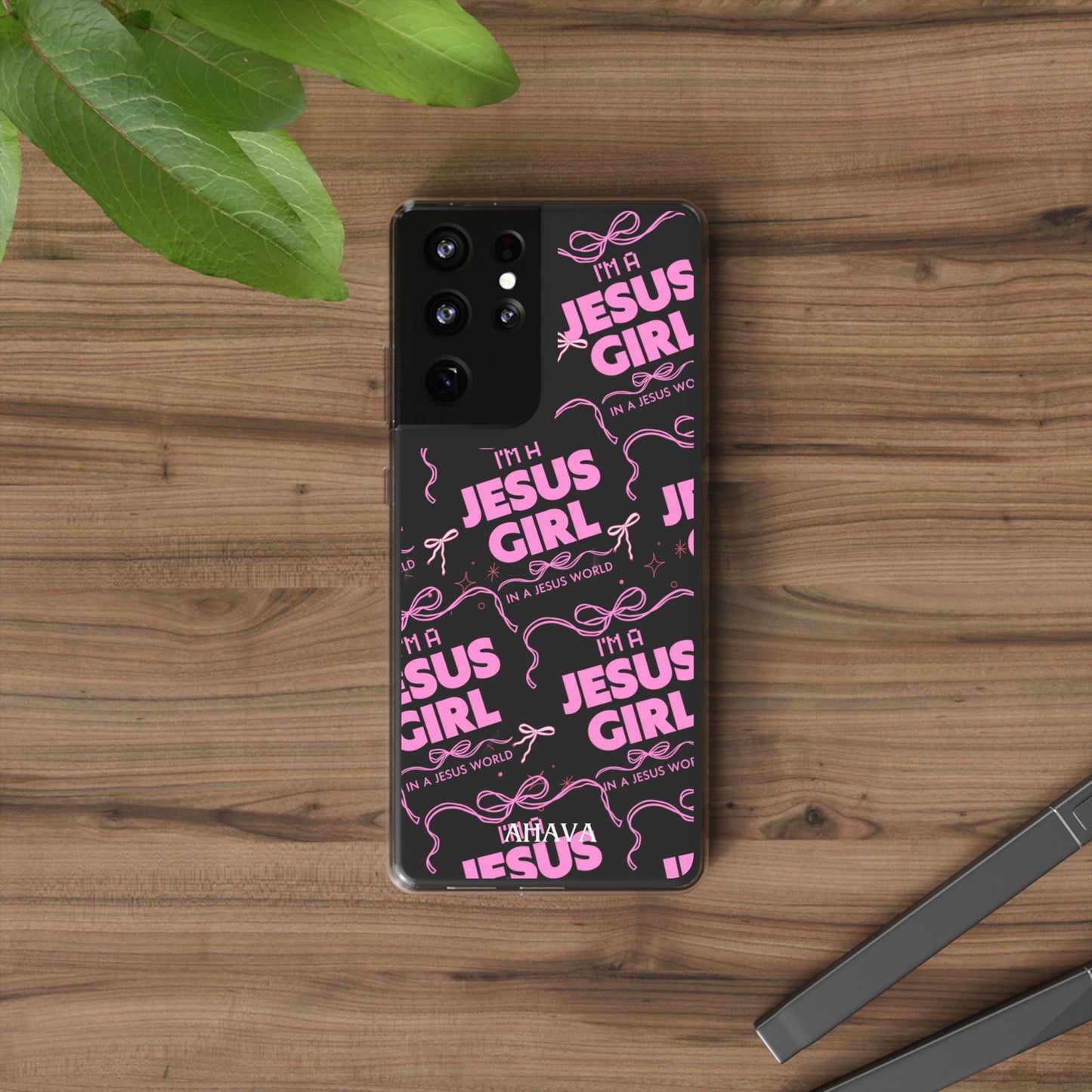 I'm a Jesus Girl Pink Case -Clear