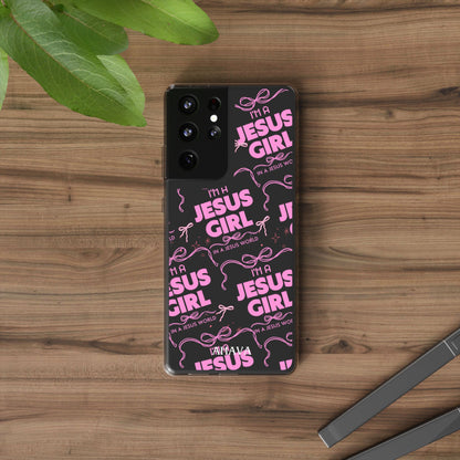I'm a Jesus Girl Pink Case -Clear