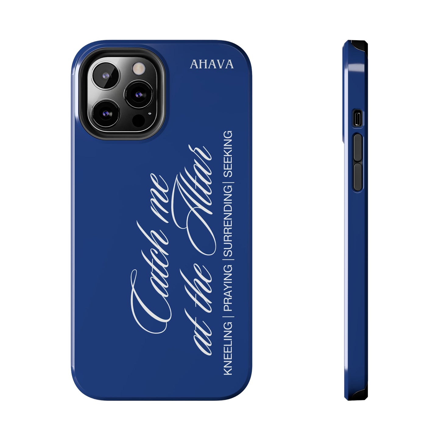 "Catch Me at the Altar" Blue Phone Case