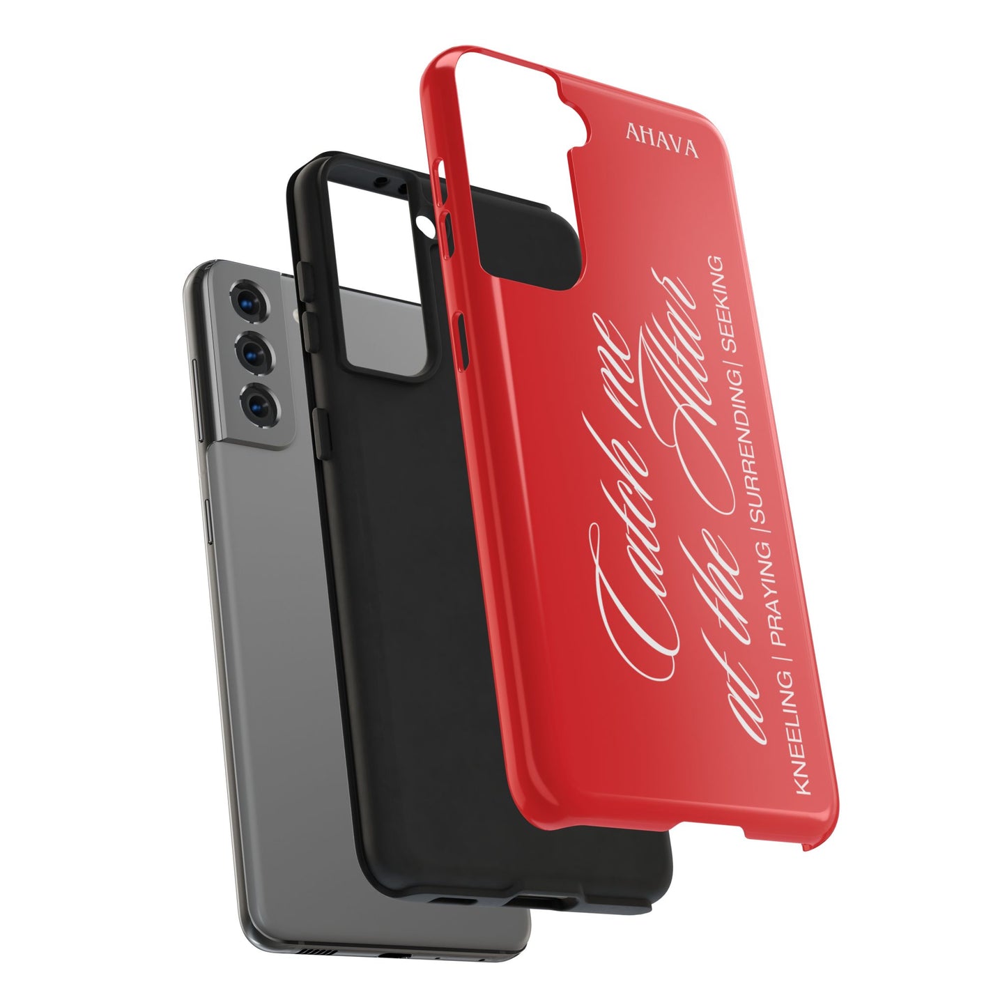 "Catch Me at the Altar" Red Phone Case