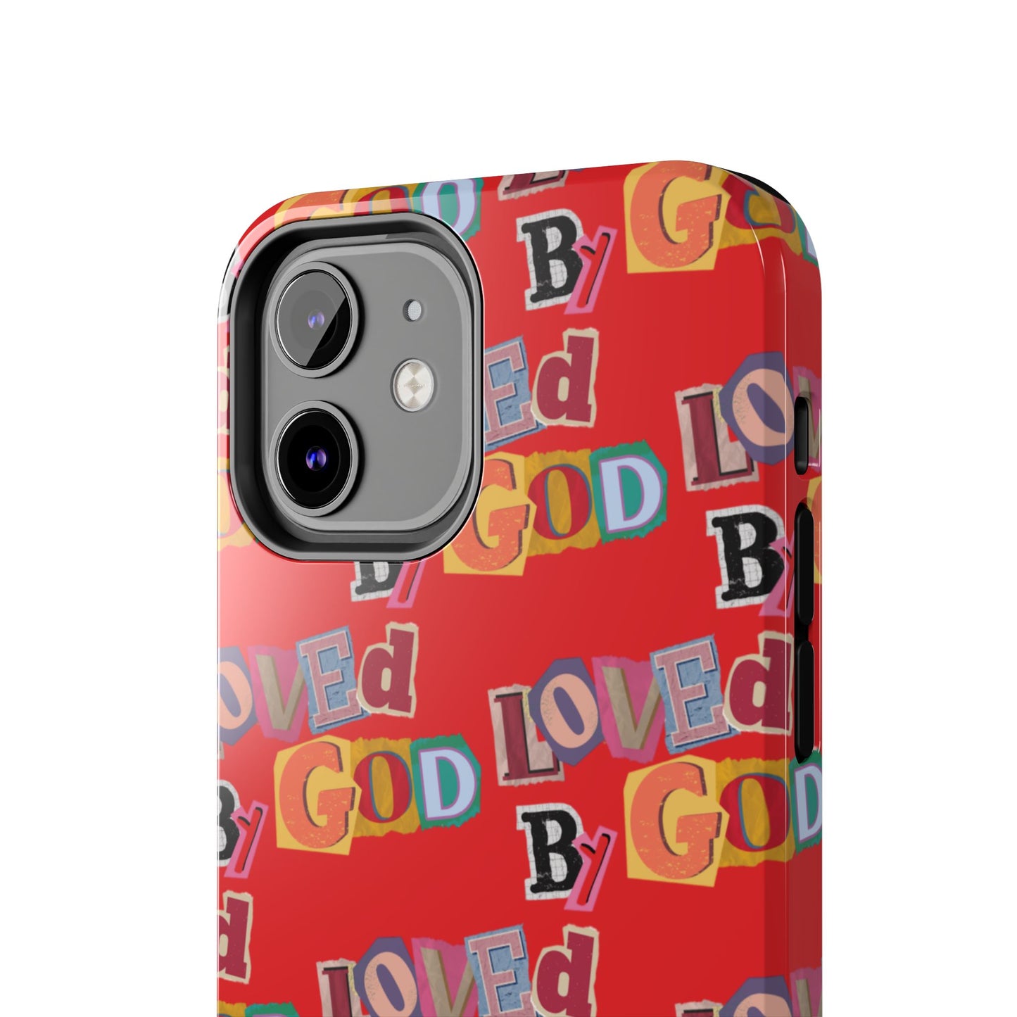 "Loved by God" Red Phone Case
