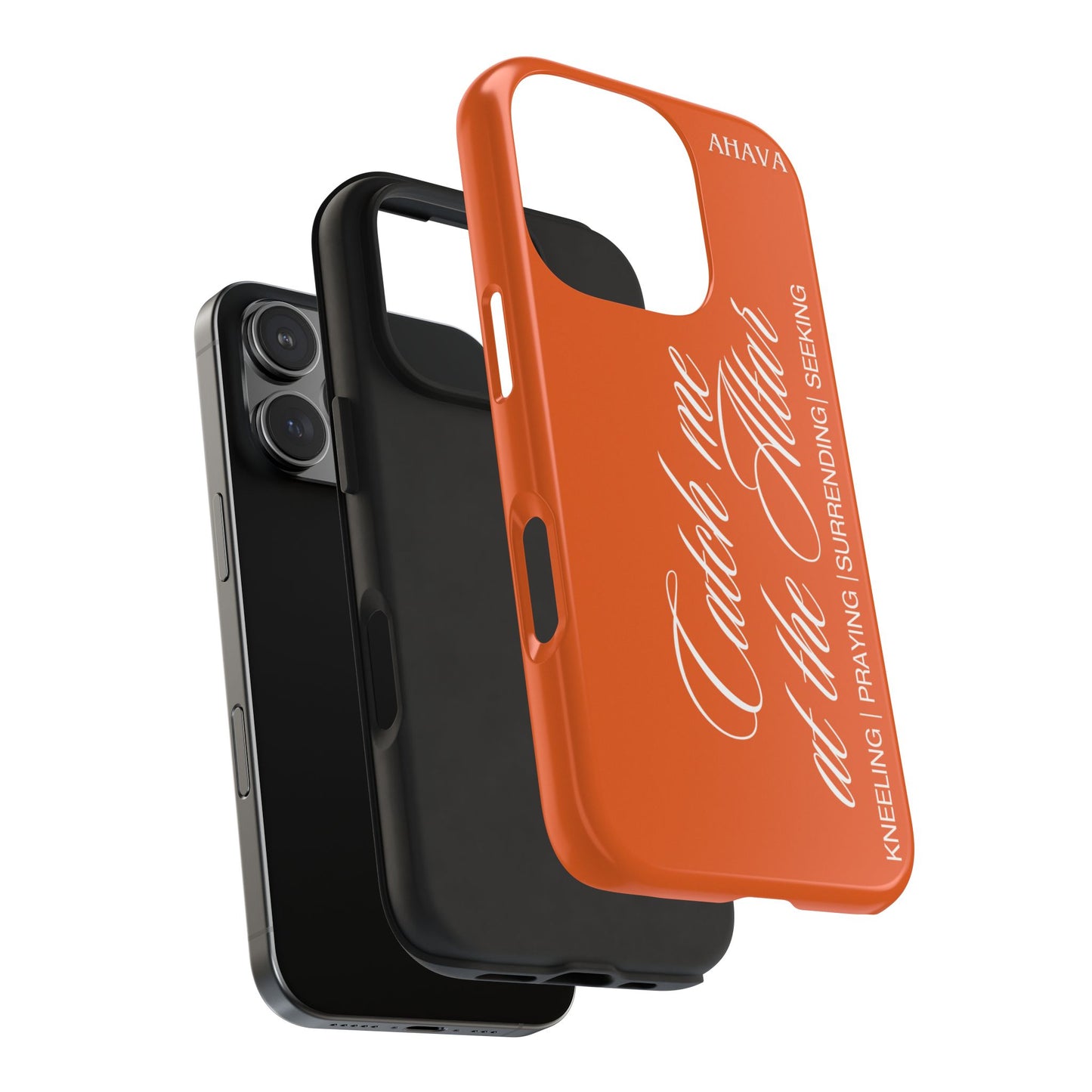 "Catch Me at the Altar" Orange Phone Case