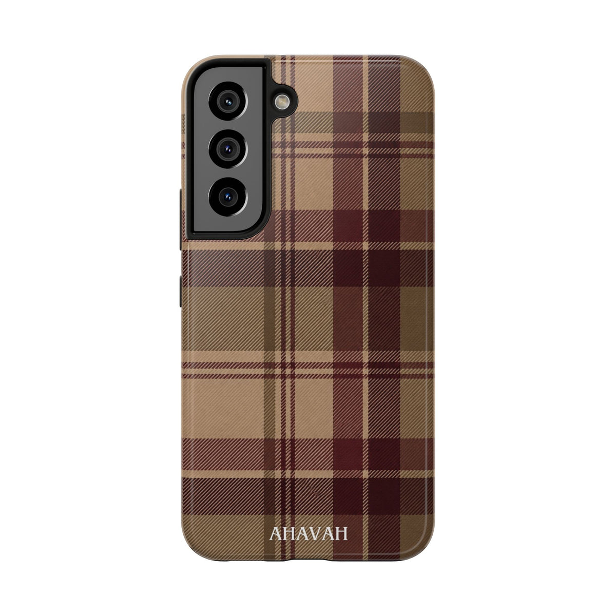 Covenant Comfort | Burgundy Plaid Tough Phone Case