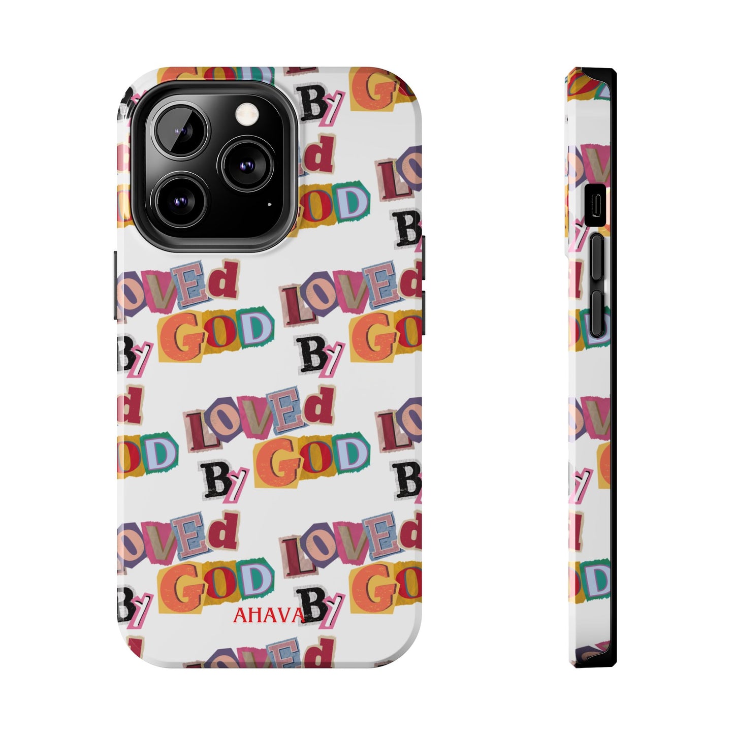 "Loved by God" white Phone Case