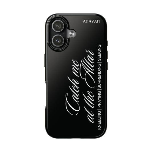 Catch Me at the Altar Black Phone Case
