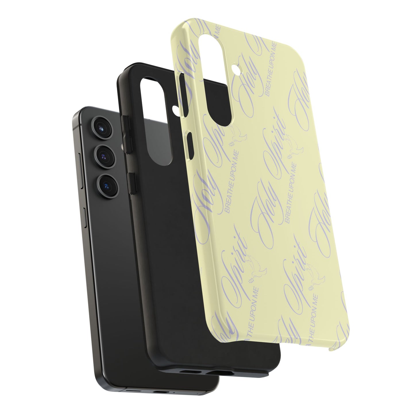 "Holy Spirit, Breathe Upon me" Buttercream Phone Case