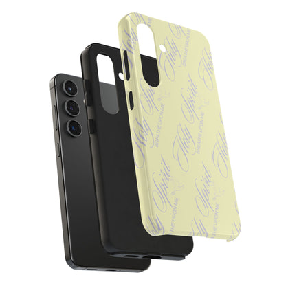 "Holy Spirit, Breathe Upon me" Buttercream Phone Case