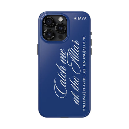"Catch Me at the Altar" Blue Phone Case