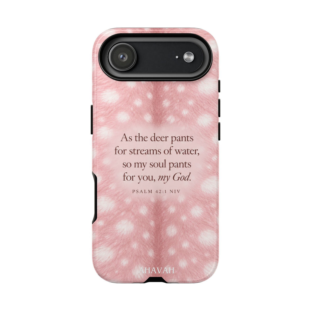 Psalm 42:1 Blush Pink Fawn Phone Case