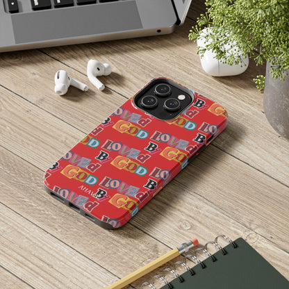 "Loved by God" Red Phone Case