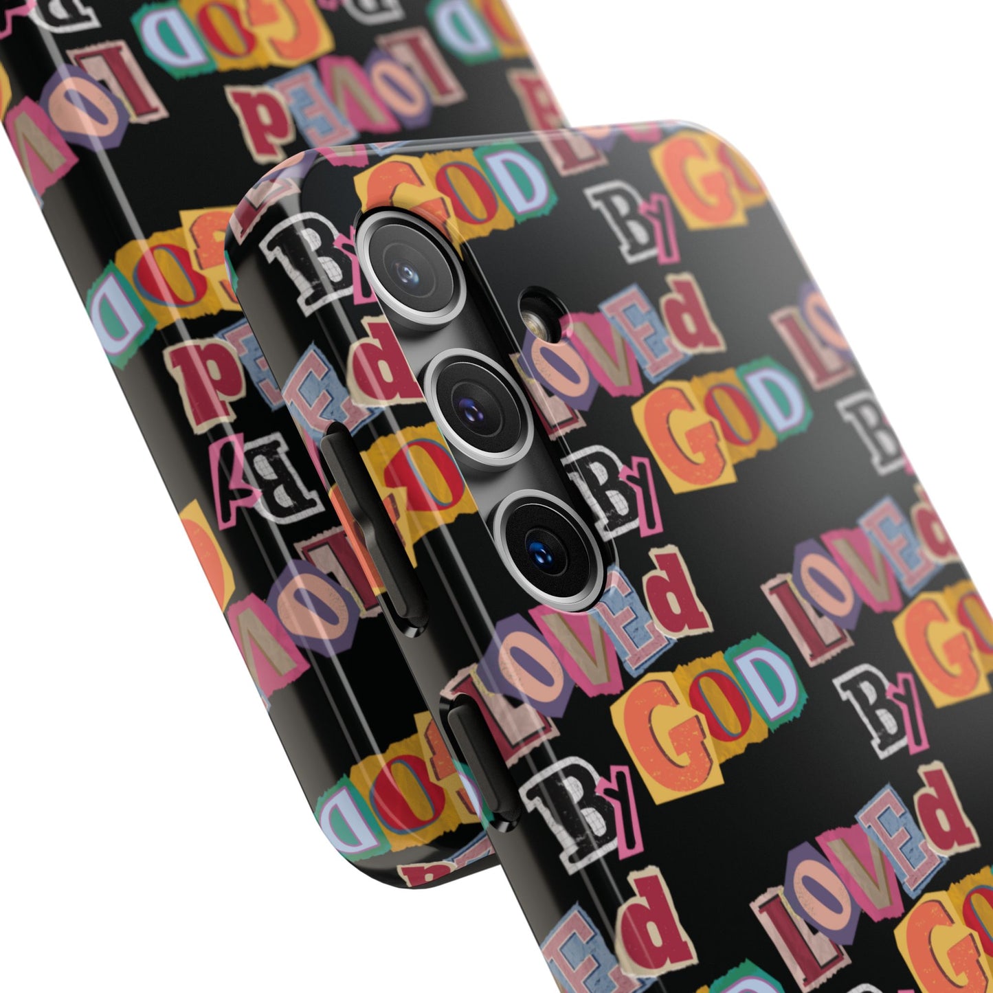 "Loved by God" Black Phone Case