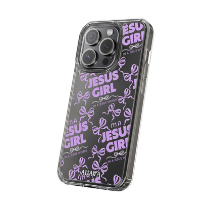 I'm a Jesus Girl Purple Case -Clear