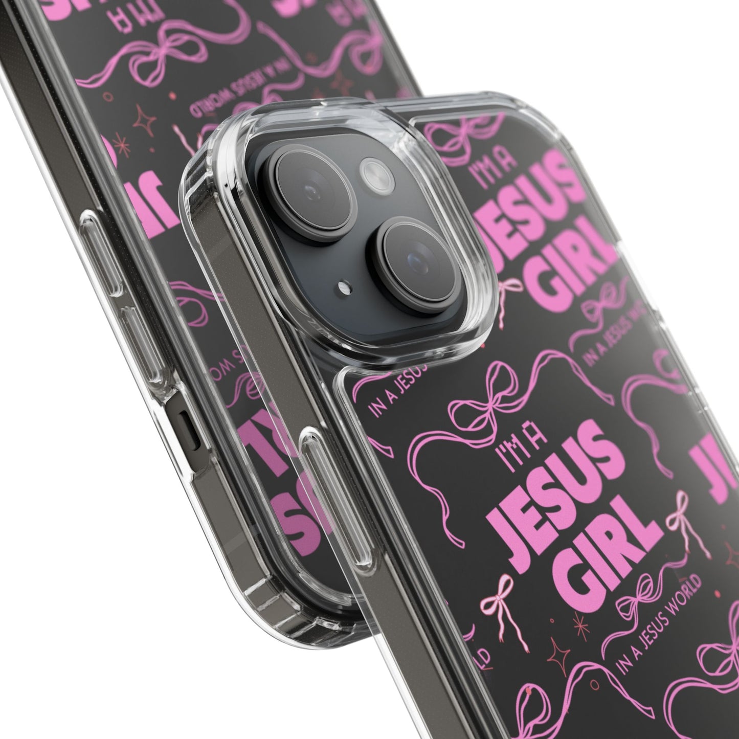 I'm a Jesus Girl Pink Case -Clear