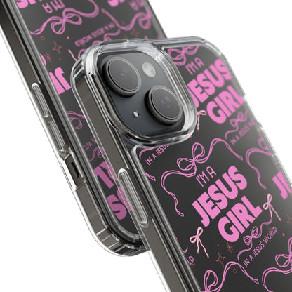I'm a Jesus Girl Pink Case -Clear