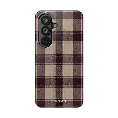 Abba’s Embrace | Warm Teddy Plaid Phone Case