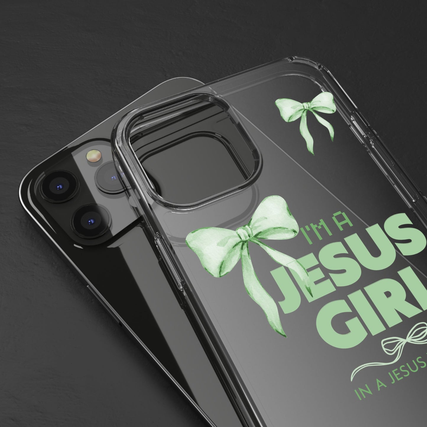 I'm a Jesus Girl Phone Case | Christian Aesthetic Gift for Her | Clear Shockproof Tough Case