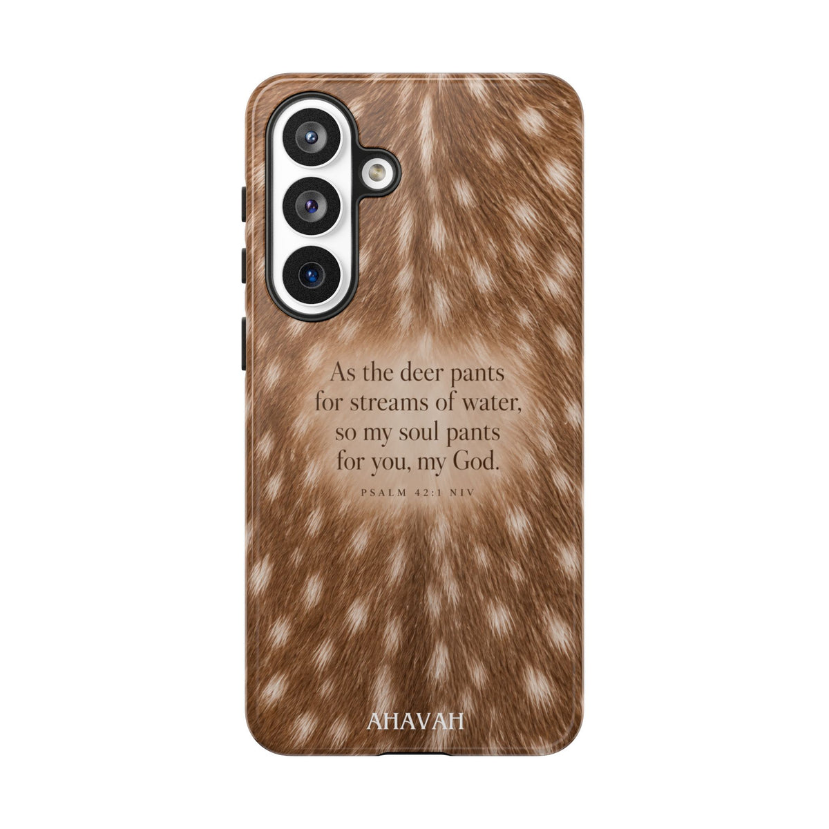 Psalm 42:1 Fawn Print Phone Case