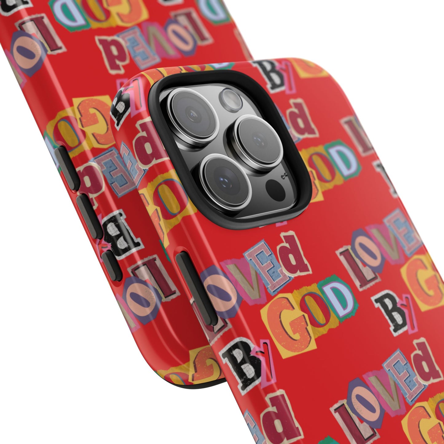 "Loved by God" Red Phone Case