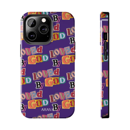 "Loved by God" Purple Phone Case