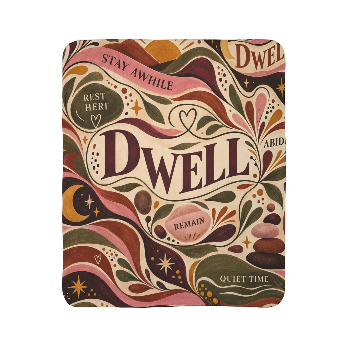 Dwell in His Presence | Sherpa Fleece Prayer Blanket