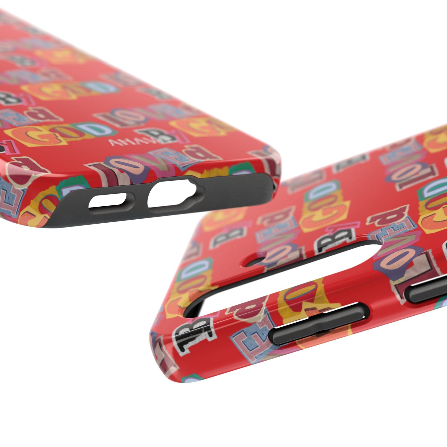 "Loved by God" Red Phone Case