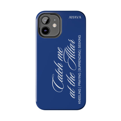 "Catch Me at the Altar" Blue Phone Case