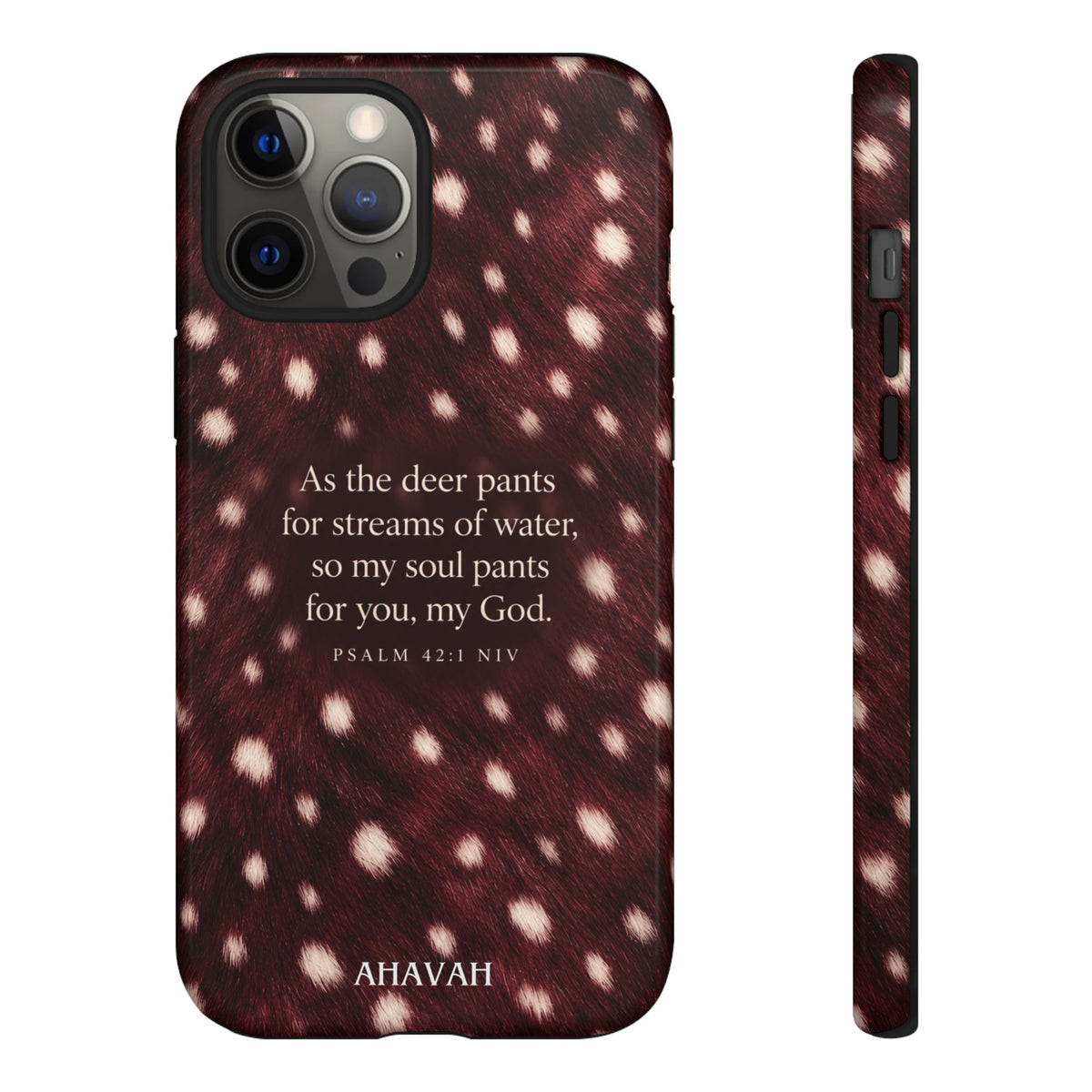 Psalm 42:1 Anointed Wine Fawn Phone Case