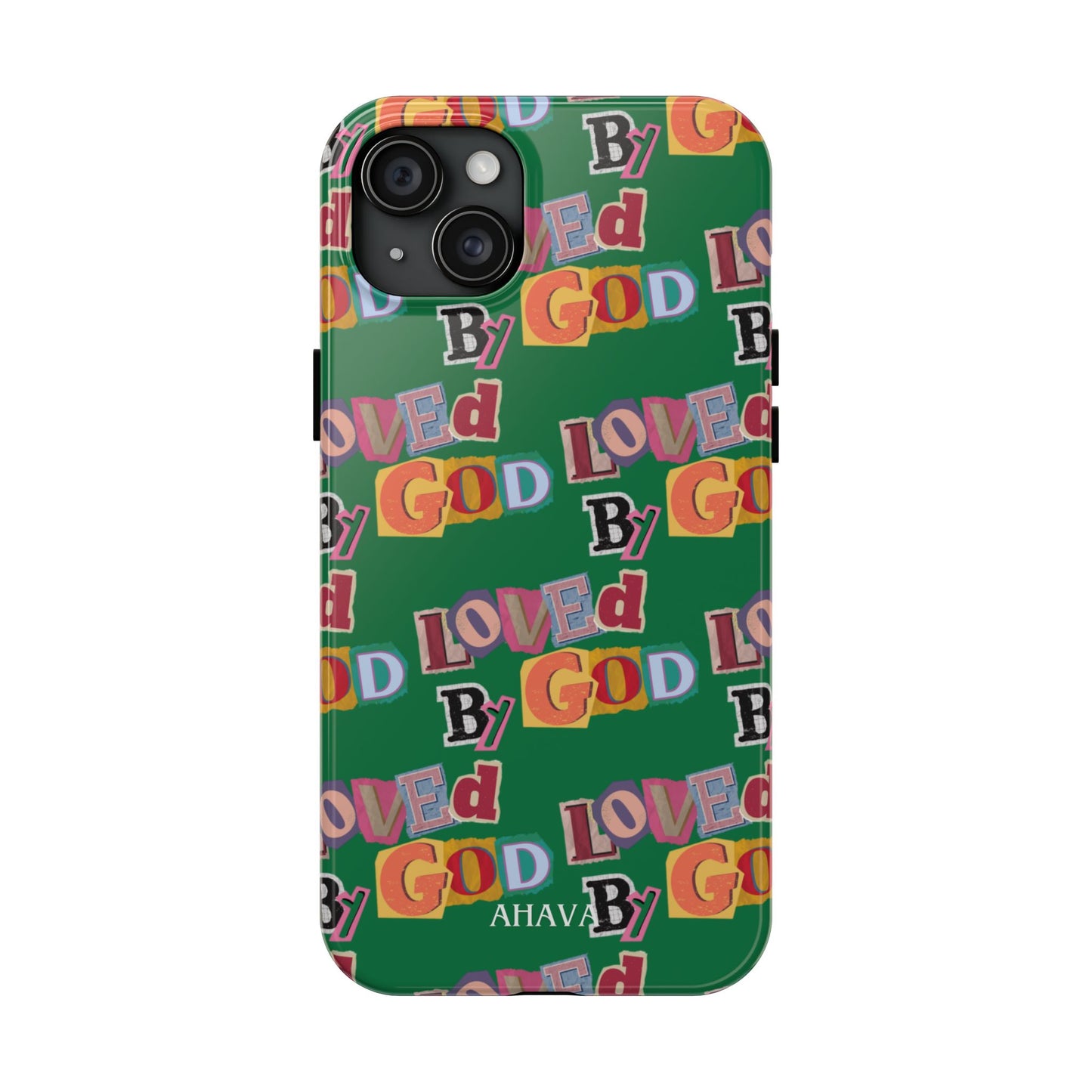 "Loved by God" Green Phone Case
