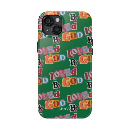 "Loved by God" Green Phone Case