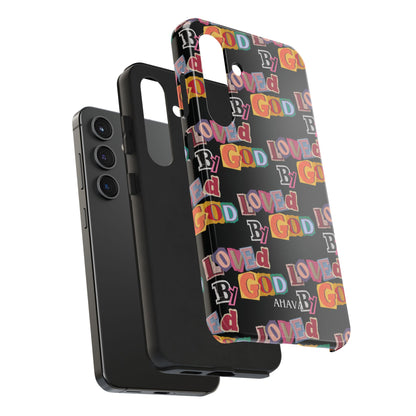 "Loved by God" Black Phone Case
