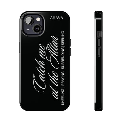 "Catch Me at the Altar" Black Phone Case