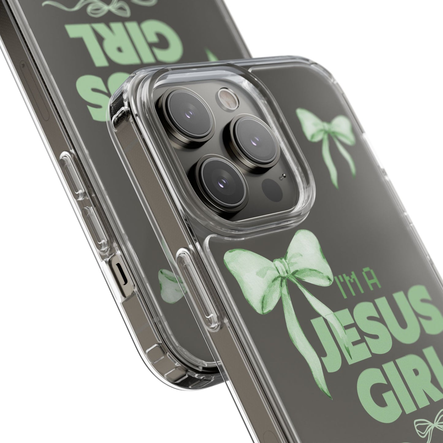 I'm a Jesus Girl Phone Case | Christian Aesthetic Gift for Her | Clear Shockproof Tough Case