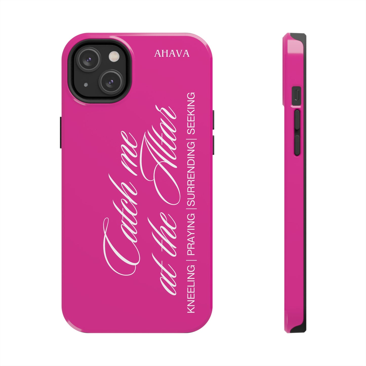 "Catch Me at the Altar" Hot Pink Phone Case