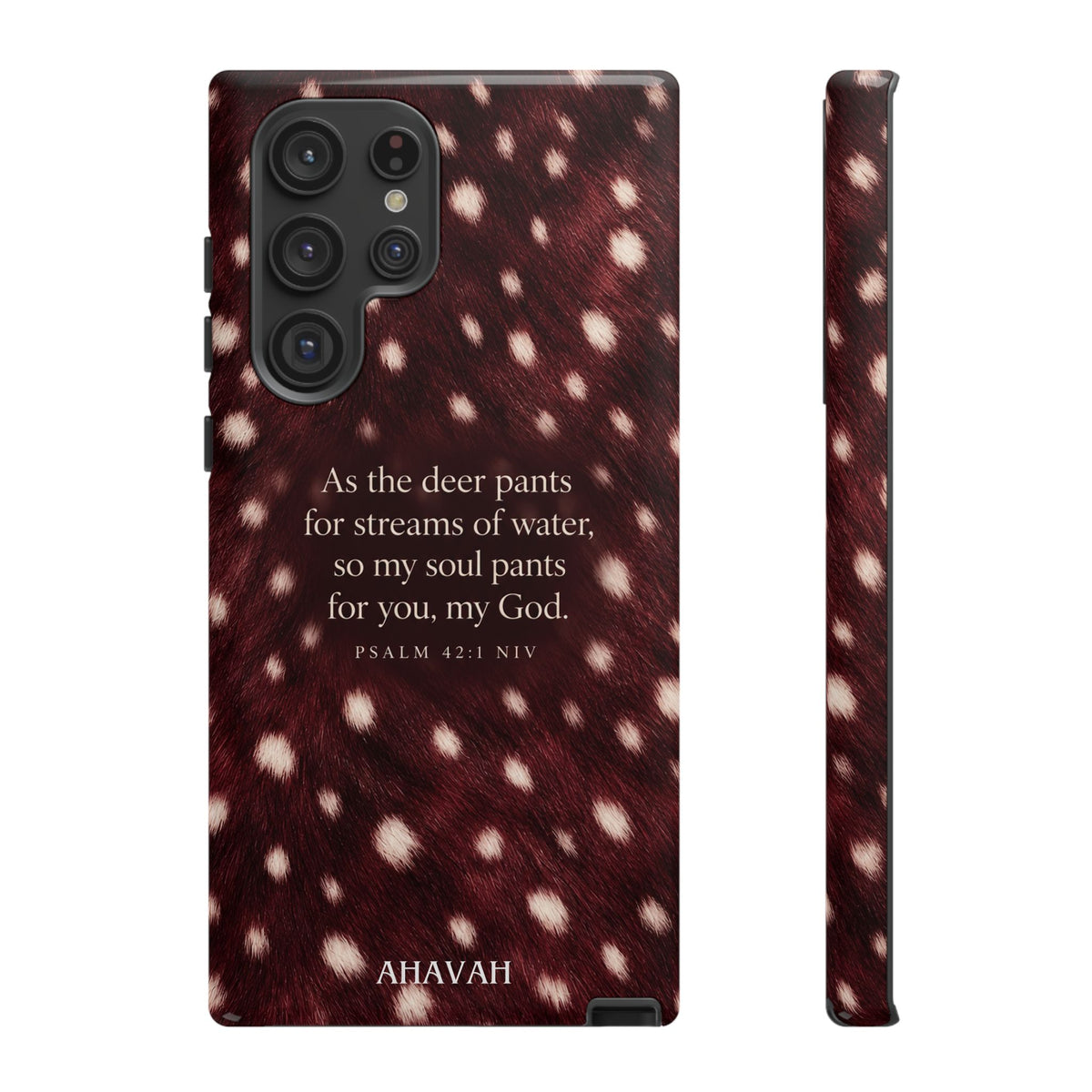 Psalm 42:1 Anointed Wine Fawn Phone Case