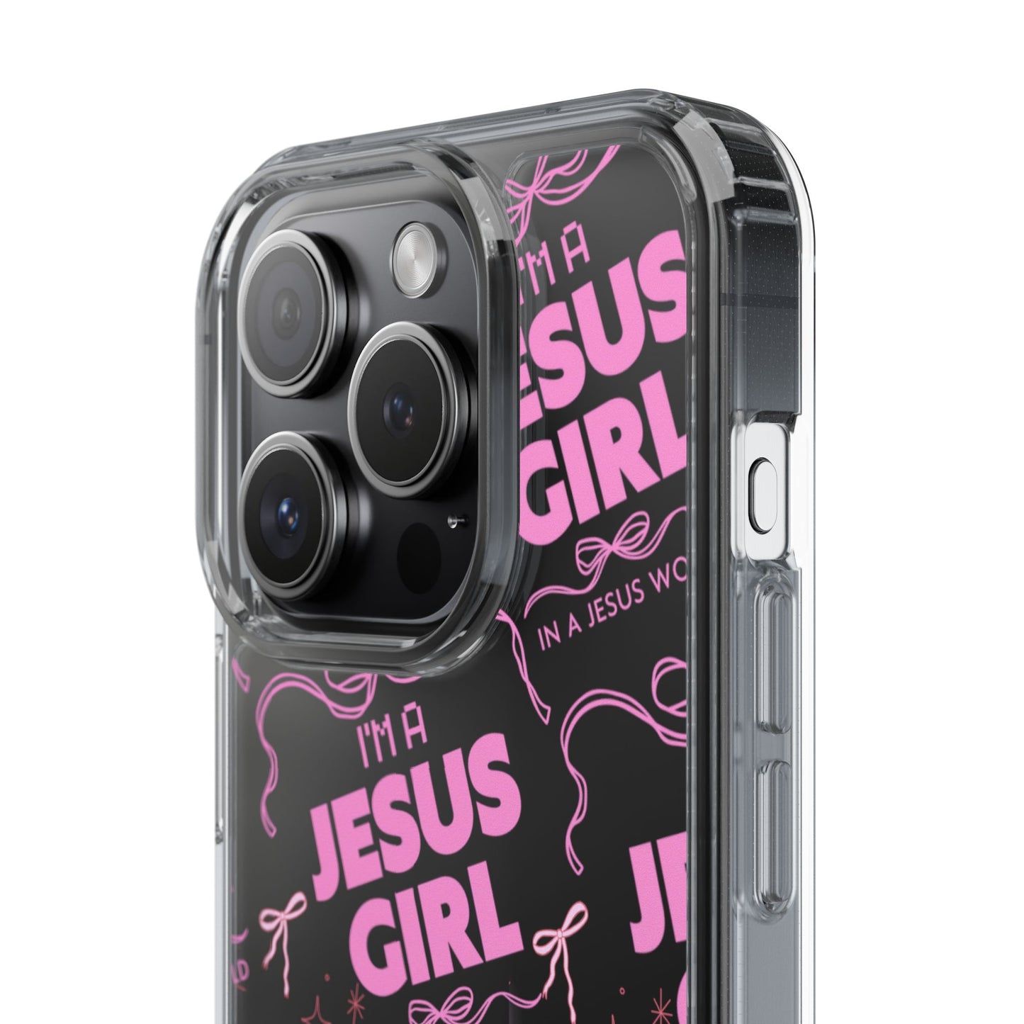 I'm a Jesus Girl Pink Case -Clear