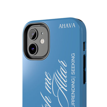 "Catch Me at the Altar" Light Blue Phone Case