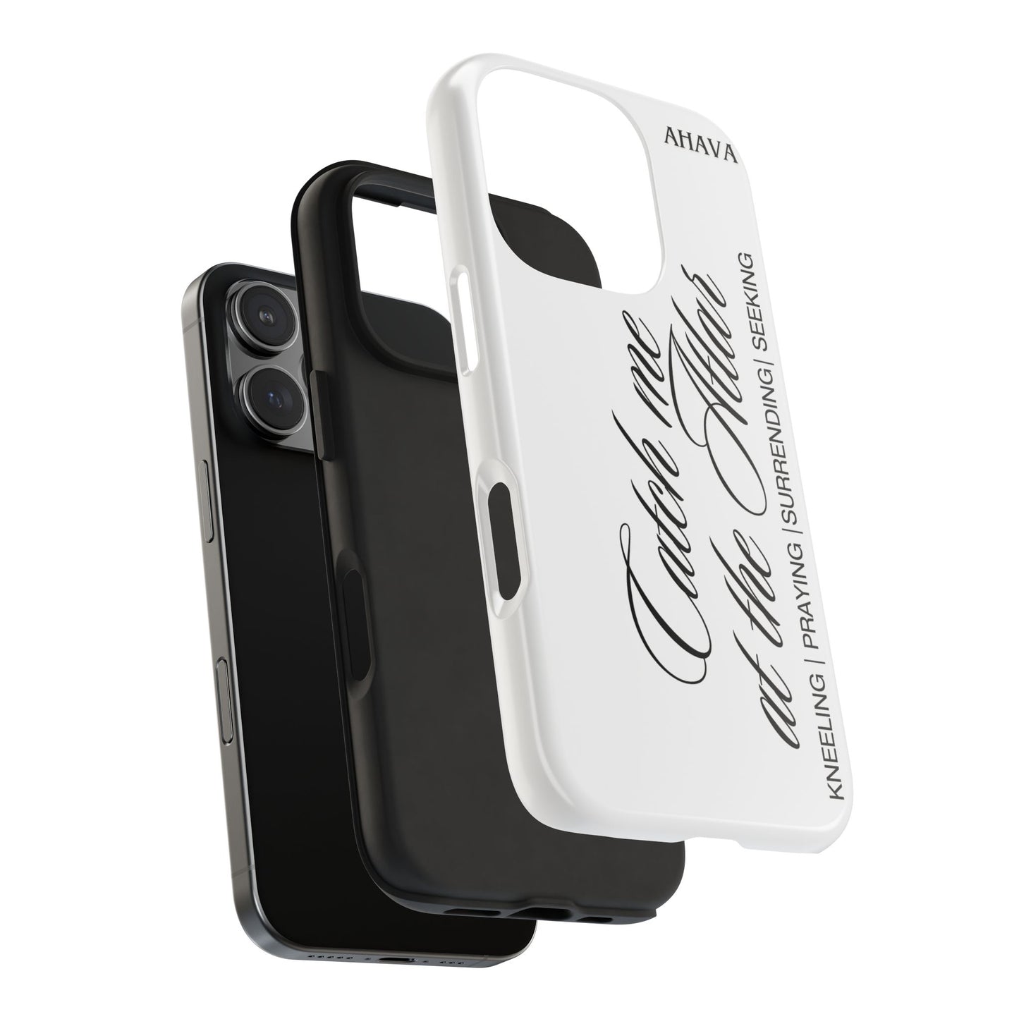 "Catch Me at the Altar" White Phone Case
