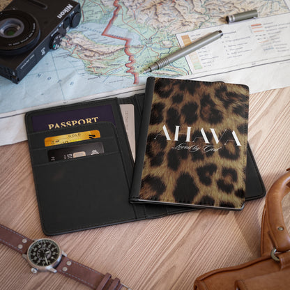 AHAVA Leopard Passport Case – Loved by God