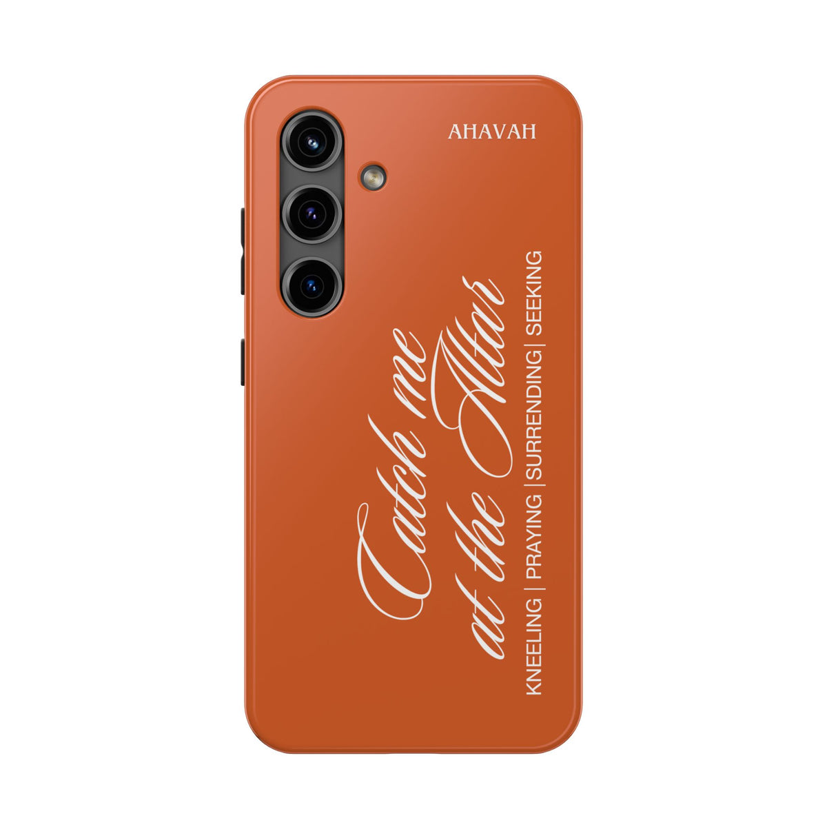 Catch Me at the Altar Phone Case | Ember orange