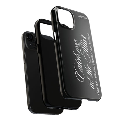 "Catch Me at the Altar" Black Phone Case