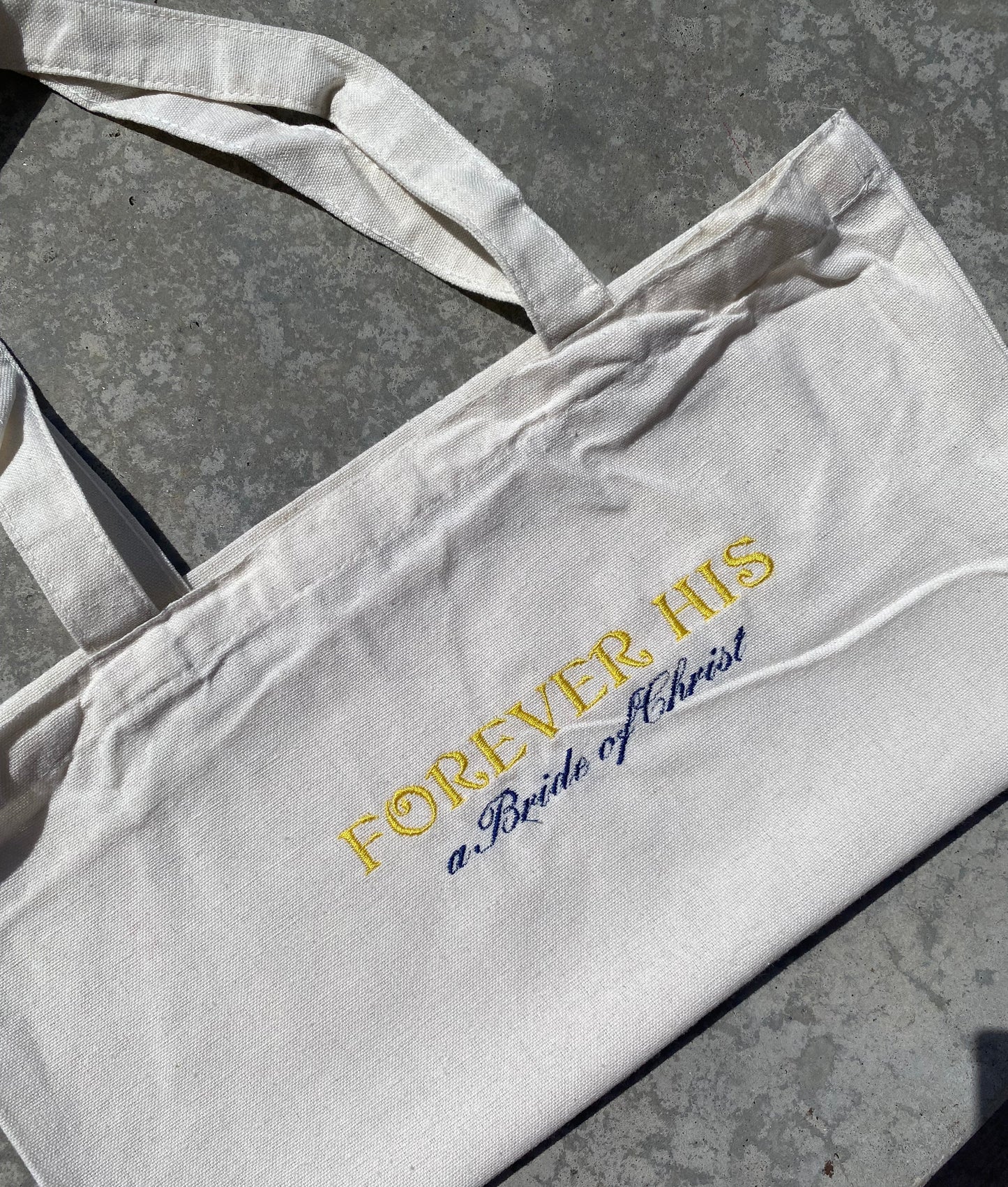 Forever His tote bags